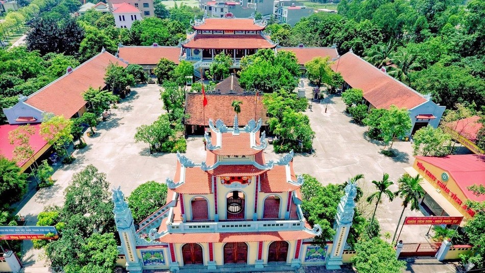 Toàn cảnh chùa Tích Sơn - Di tích lịch sử quốc gia tại TP.Vĩnh Yên