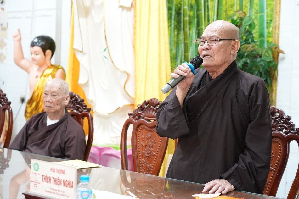Hòa thượng Thích Thiện Nghĩa phát biểu khai mạc Hòa thượng Thích Thiện Nghĩa phát biểu khai mạc