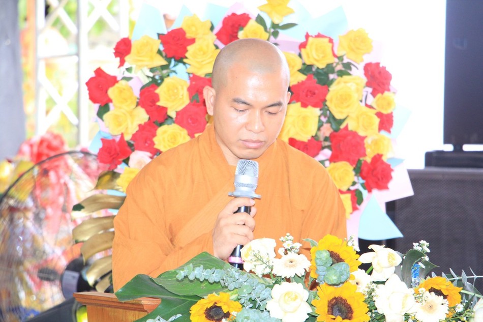 Đại đức Thích Tâm Đăng phát biểu khai mạc Đại đức Thích Tâm Đăng phát biểu khai mạc