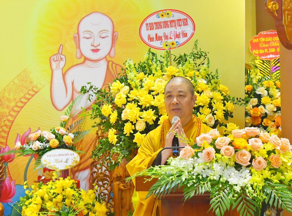 Hòa thượng Thích Thọ Lạc đã tuyên đọc Diễn văn Phật đản Phật lịch 2568 Hòa thượng Thích Thọ Lạc đã tuyên đọc Diễn văn Phật đản Phật lịch 2568