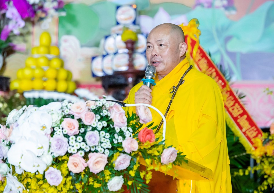 Thượng tọa Thích Tâm Định tuyên đọc Diễn văn Đại lễ Phật đản Phật lịch 2568