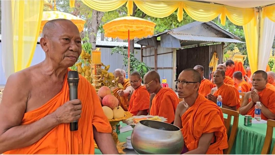 Hòa thượng Thạch Sok Xane phát biểu Hòa thượng Thạch Sok Xane phát biểu