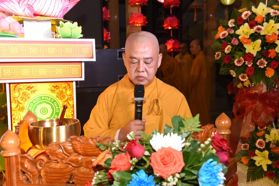 Thượng tọa Thích Từ Trí phát biểu cảm tạ