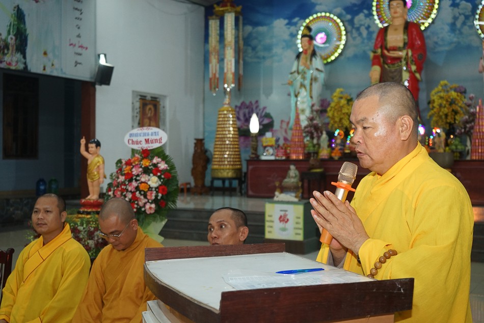 Thượng tọa Thích Pháp Châu phát biểu khai mạc Thượng tọa Thích Pháp Châu phát biểu khai mạc