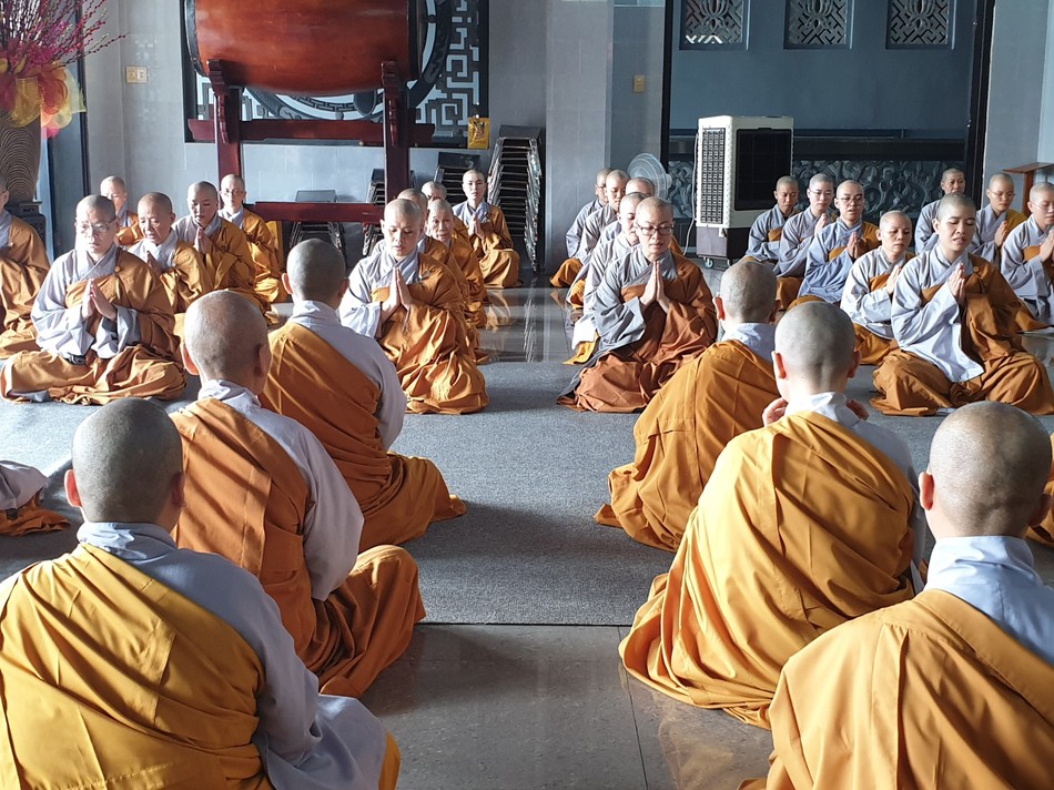 Chư hành giả Ni an cư tại tổ đình Kim Sơn