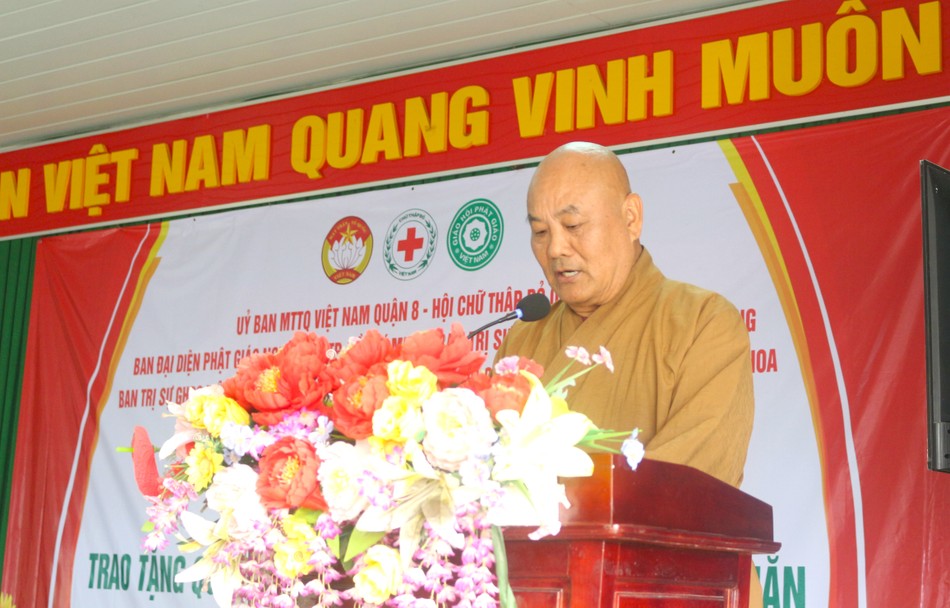 Hòa thượng Thích Chơn Tịnh phát biểu Hòa thượng Thích Chơn Tịnh phát biểu