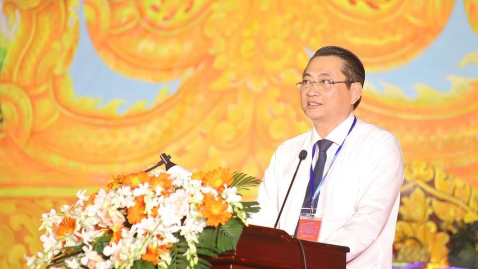 Phó Chủ tịch UBND tỉnh Trà Vinh Nguyễn Quỳnh Thiện phát biểu chào mừng Phó Chủ tịch UBND tỉnh Trà Vinh Nguyễn Quỳnh Thiện phát biểu chào mừng