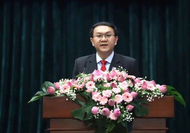 Giám đốc Sở Thông tin và Truyền thông TP.HCM Lâm Đình Thắng phát biểu Giám đốc Sở Thông tin và Truyền thông TP.HCM Lâm Đình Thắng phát biểu