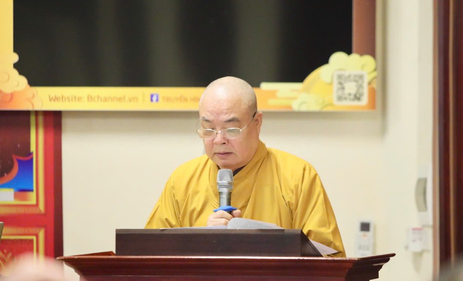 Trưởng lão Hòa thượng Thích Thanh Nhiễu phát biểu khai mạc Trưởng lão Hòa thượng Thích Thanh Nhiễu phát biểu khai mạc