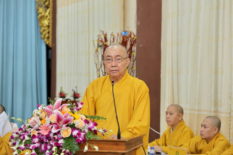 Hòa thượng Thích Minh Nhật phát biểu khai mạc Hòa thượng Thích Minh Nhật phát biểu khai mạc