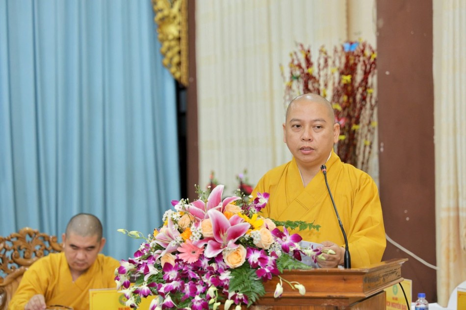 Đại đức Thích Quảng Pháp báo cáo tổng kết Đại đức Thích Quảng Pháp báo cáo tổng kết