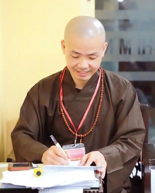 Đại đức Thích Minh Thạnh đăng ký hiến mô tạng và hiến xác cho y học từ năm 2022 - Ảnh: NVCC