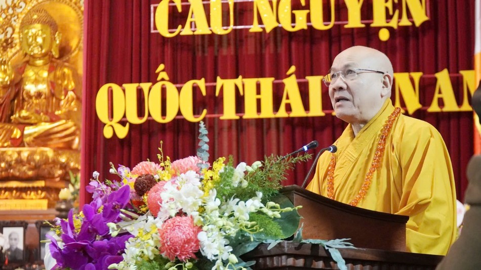 Hòa thượng Thích Quảng Tùng phát biểu Hòa thượng Thích Quảng Tùng phát biểu