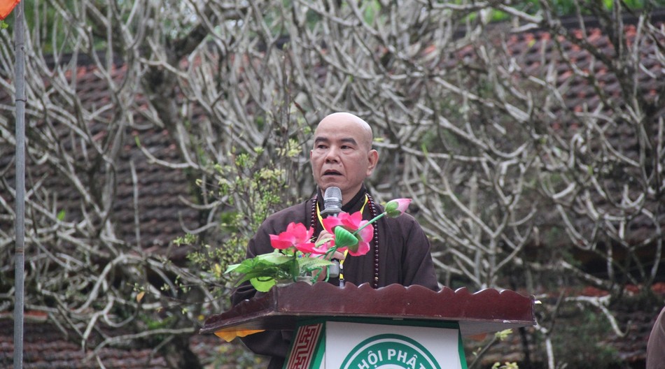 Thượng tọa Thích Nguyên Thành phát biểu khai mạc kỳ khảo hạch Thượng tọa Thích Nguyên Thành phát biểu khai mạc kỳ khảo hạch