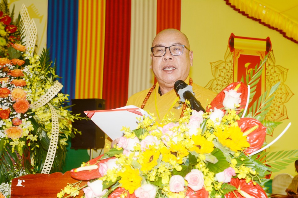 Đại đức Thích Đạo Không phát biểu khai mạc Đại đức Thích Đạo Không phát biểu khai mạc