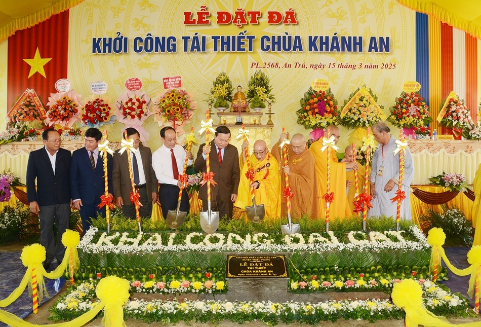 Chính thức khởi công xây dựng chùa Khánh An Chính thức khởi công xây dựng chùa Khánh An