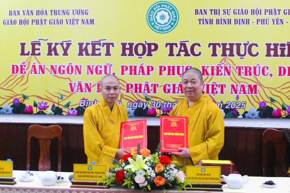 Ký kết hợp tác giữa Ban Văn hóa T.Ư và Ban Trị sự GHPGVN tỉnh Phú Yên Ký kết hợp tác giữa Ban Văn hóa T.Ư và Ban Trị sự GHPGVN tỉnh Phú Yên