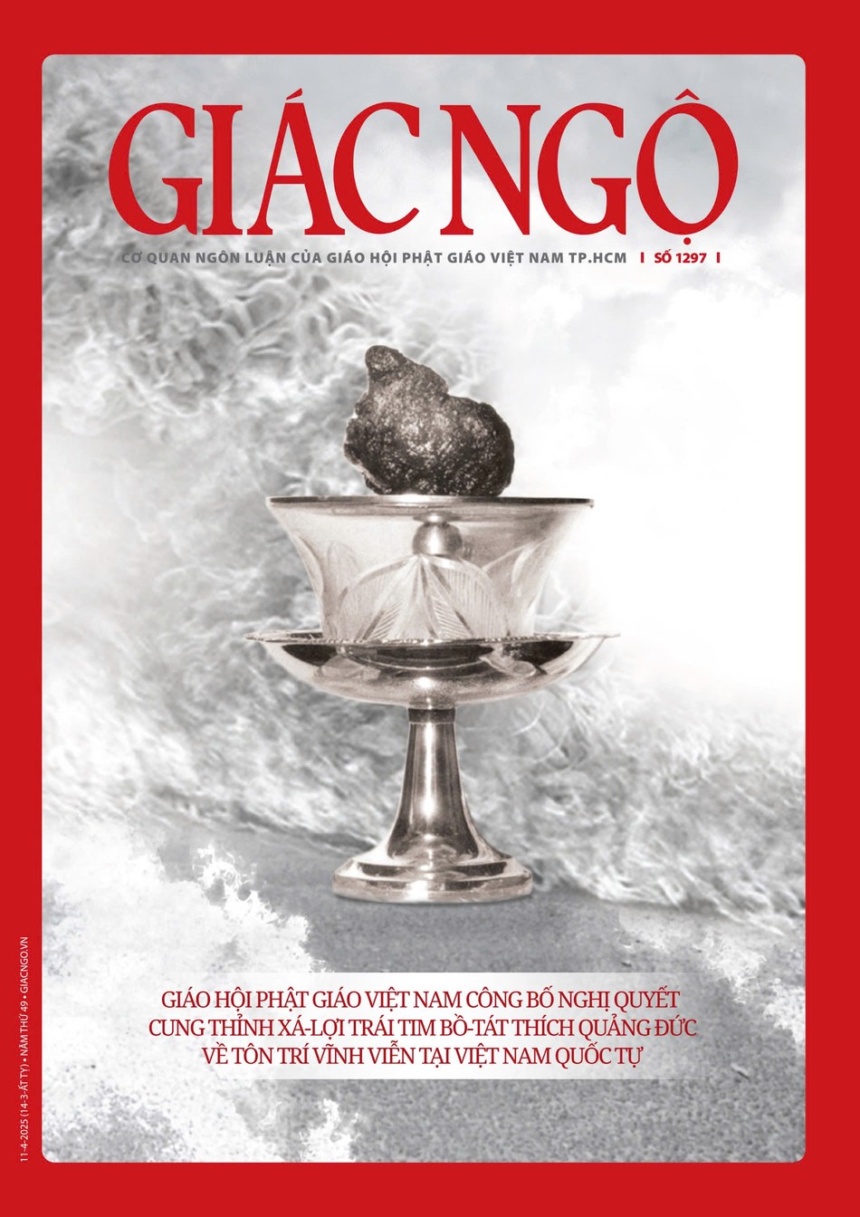 Bìa Báo Giác Ngộ số 1297 - Mỹ thuật: Tống Viết Diễn Bìa Báo Giác Ngộ số 1297 - Mỹ thuật: Tống Viết Diễn