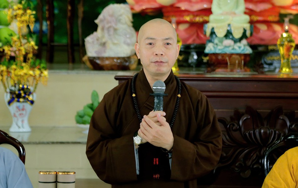 Thượng tọa Thích Quang Thạnh phát biểu đúc kết