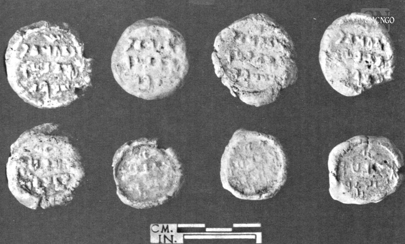 Các ấn triện bằng đất nung ở tu viện phía Đông - Ảnh: K.M.Srivastava Các ấn triện bằng đất nung ở tu viện phía Đông - Ảnh: K.M.Srivastava