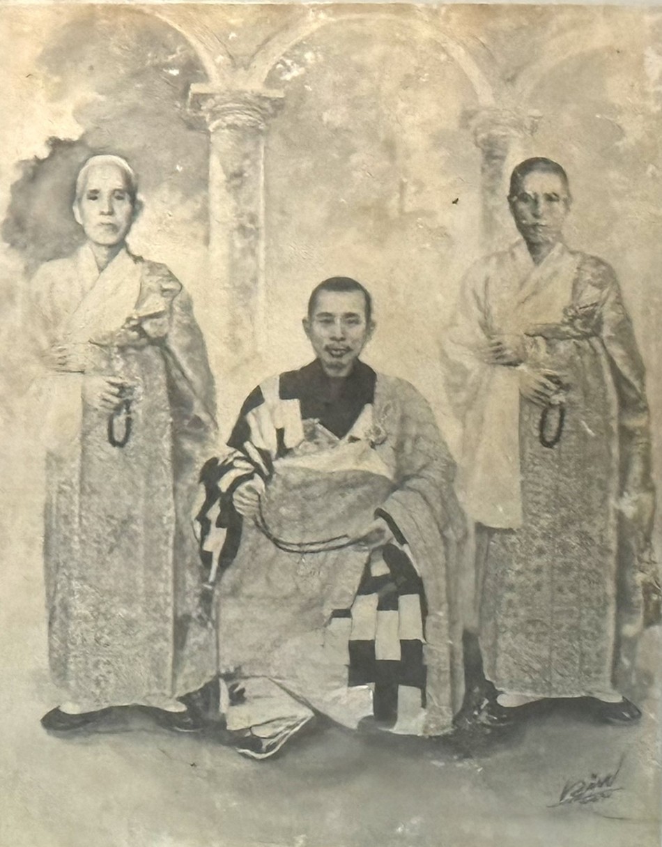 Chân dung Tổ sư cùng đệ tử Chân dung Tổ sư cùng đệ tử