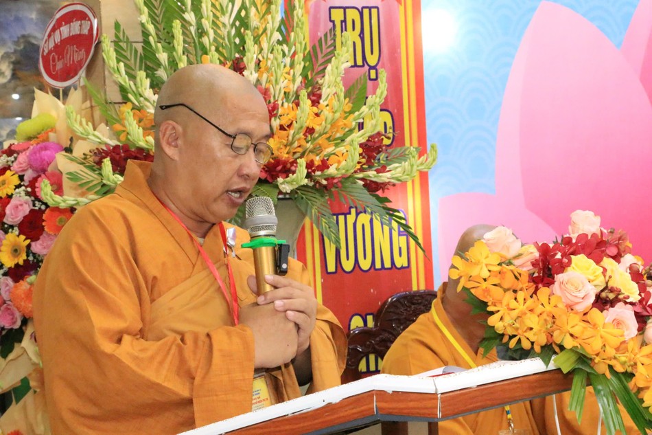 Đại đức Thích Mẫn Niệm phát biểu khai mạc