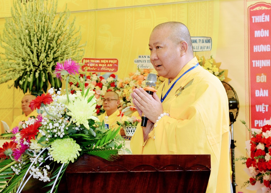 Đại đức Thích Tịnh Như phát biểu khai mạc
