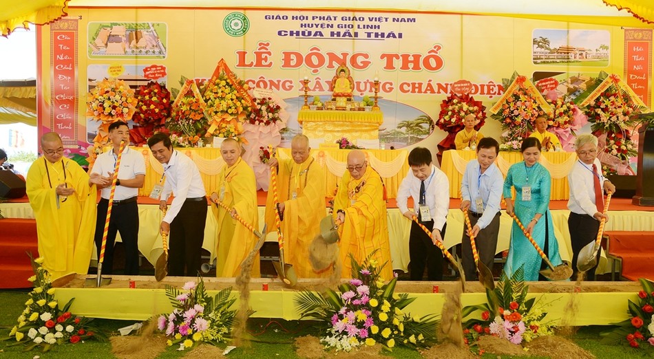 Chính thức động thổ khởi công xây dựng chùa Hải Thái