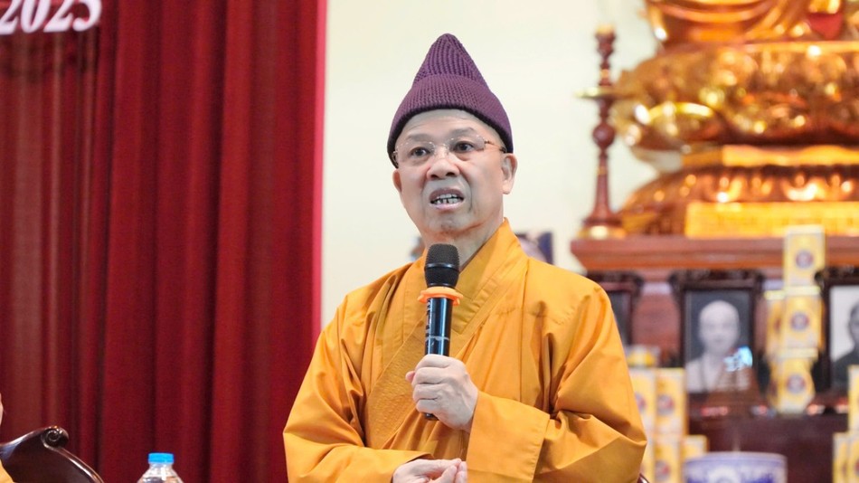 Hòa thượng Thích Thanh Quyết phát biểu Hòa thượng Thích Thanh Quyết phát biểu