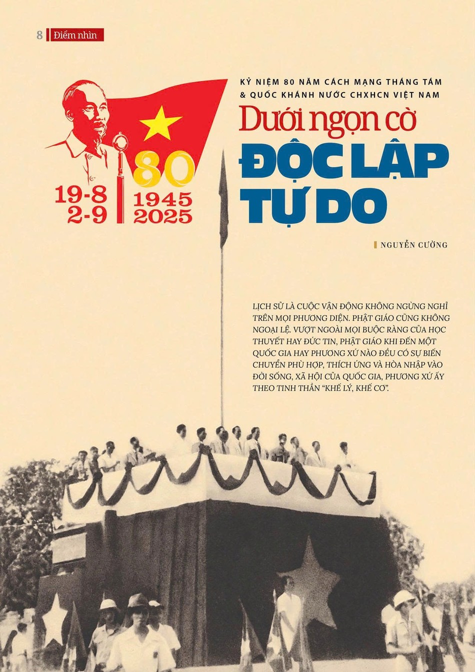 Bài trên Báo Giác Ngộ số 1316 - Thiết kế: Phòng Mỹ thuật BGN/Tống Viết Diễn