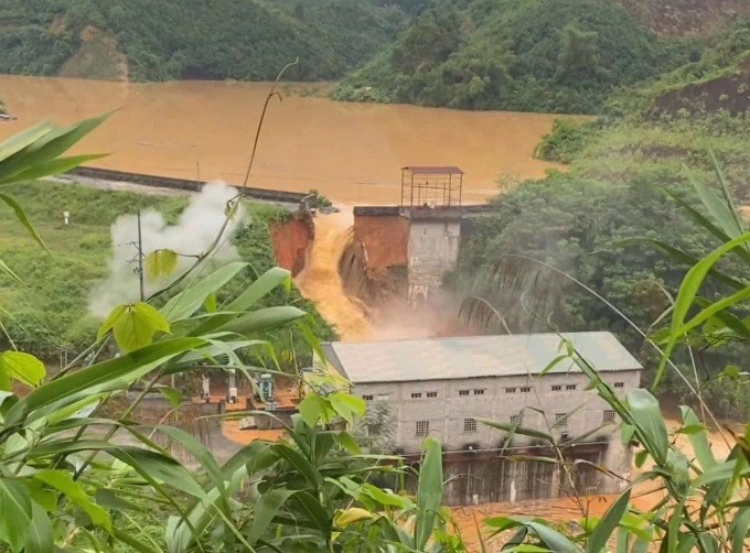 Sự cố vỡ đập thủy điện Bắc Khê 1 ở Lạng Sơn - Ảnh: MXH Sự cố vỡ đập thủy điện Bắc Khê 1 ở Lạng Sơn - Ảnh: MXH