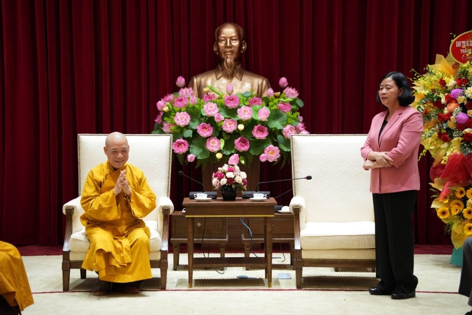 Bí thư Thành ủy Hà Nội Bùi Thị Minh Hoài phát biểu