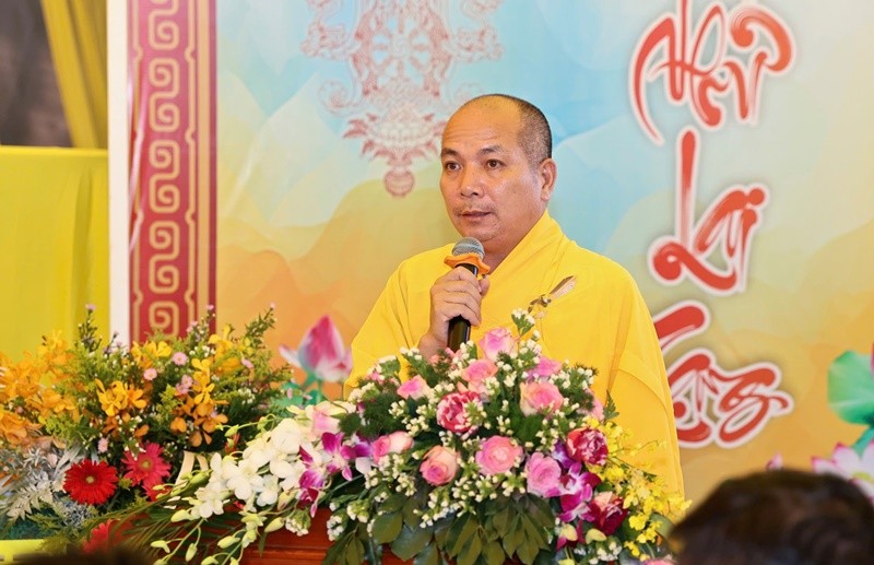 Thượng tọa Thích Quảng Đàm phát biểu khai mạc