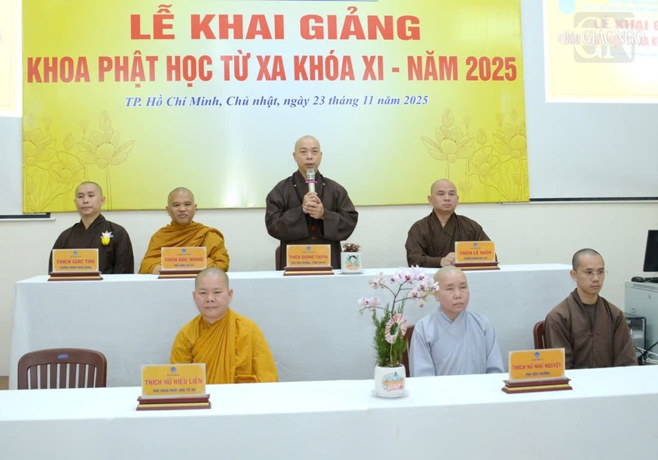 Thượng tọa Thích Quang Thạnh phát biểu chỉ đạo