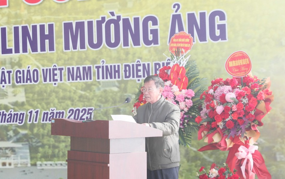 Phó Chủ tịch UBND tỉnh Điện Biên Vừ A Bằng phát biểu