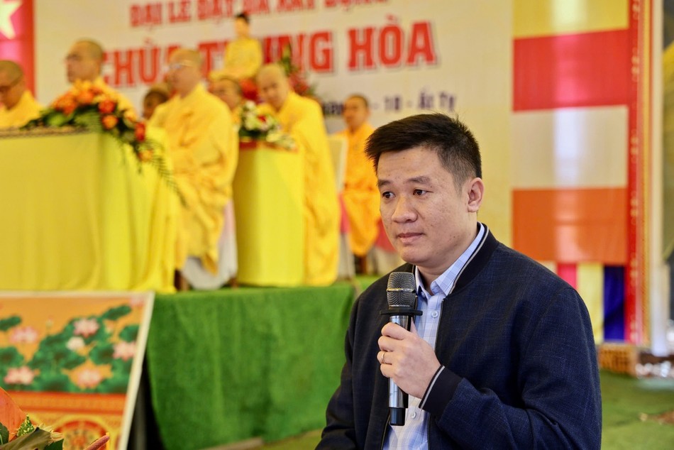 Phó Chủ tịch UBND xã ĐLiê Ya Phạm Ngọc Thăng Xuân phát biểu