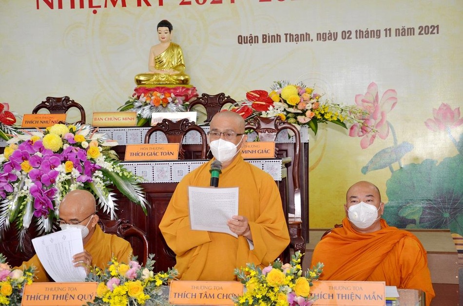 Thượng tọa Thích Tâm Chơn phát biểu khai mạc Thượng tọa Thích Tâm Chơn phát biểu khai mạc