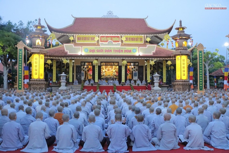 Ngày 15 và 16-4-2022 sẽ đón các giới tử, nhận phù hiệu, an đơn và sinh hoạt thanh quy Đại giới đàn