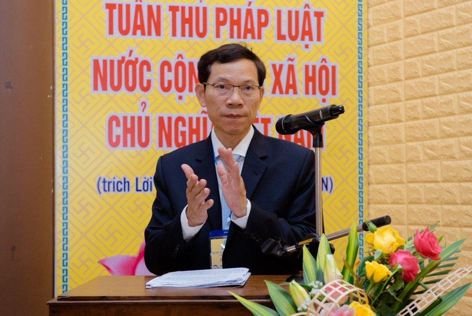 Ông Võ Thanh An, Trưởng ban Dân vận Tỉnh ủy, Chủ tịch Ủy ban MTTQVN tỉnh phát biểu Ông Võ Thanh An, Trưởng ban Dân vận Tỉnh ủy, Chủ tịch Ủy ban MTTQVN tỉnh phát biểu