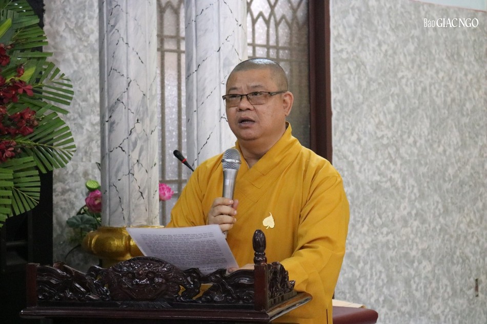 Thượng tọa Thích Minh Thanh phát biểu khai mạc Thượng tọa Thích Minh Thanh phát biểu khai mạc