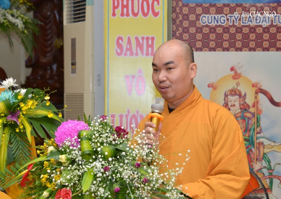 Đại đức Thích Quảng Hậu báo cáo và trình phương hướng năm 2023 Đại đức Thích Quảng Hậu báo cáo và trình phương hướng năm 2023