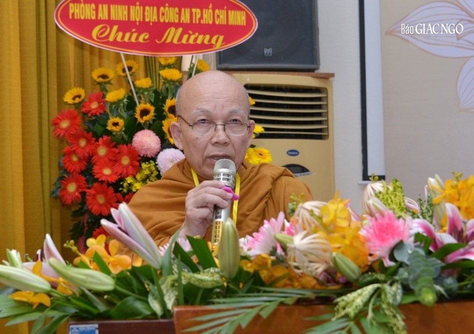 Hòa thượng Thích Minh Thành phát biểu khai mạc Hòa thượng Thích Minh Thành phát biểu khai mạc