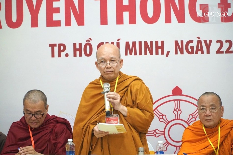 Hòa thượng Thích Minh Thành phát biểu Hòa thượng Thích Minh Thành phát biểu