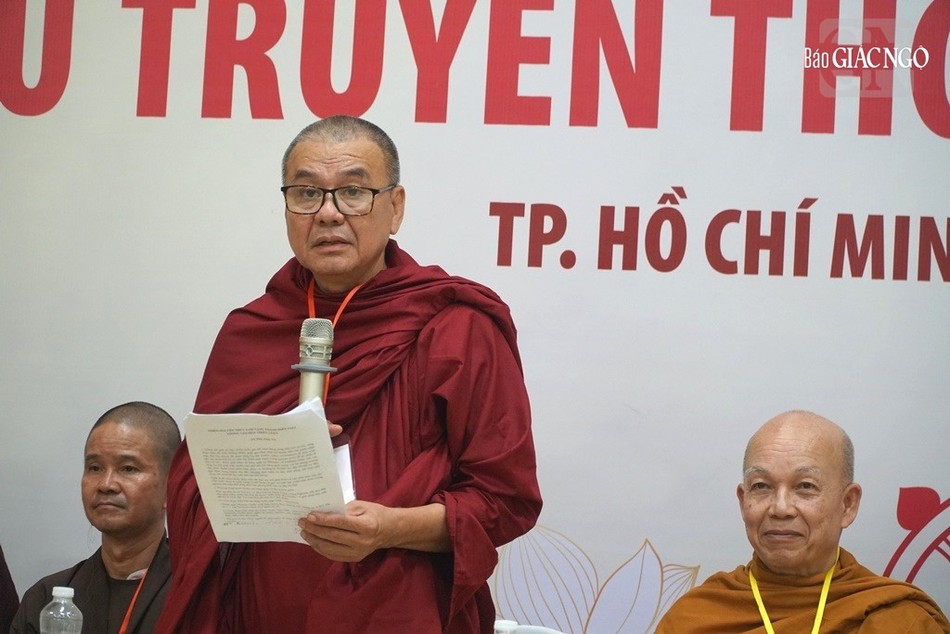 Thượng tọa Giác Trí phát biểu đúc kết Thượng tọa Giác Trí phát biểu đúc kết