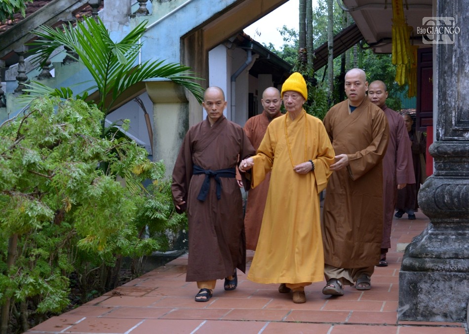 Nếp chùa quê vẫn mộc mạc như khi Đức Đệ tam Pháp chủ còn sinh tiền