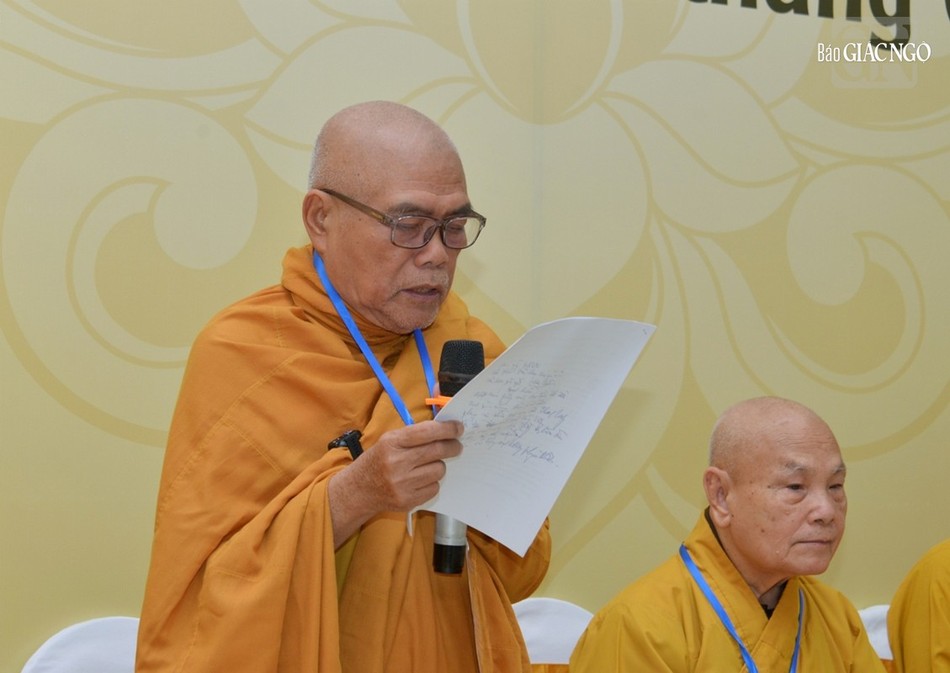 Hòa thượng Thích Giác Toàn phát biểu khai mạc Hòa thượng Thích Giác Toàn phát biểu khai mạc