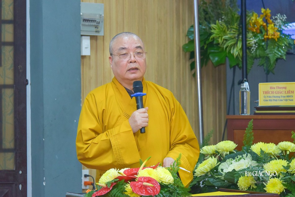 Hòa thượng Thích Thanh Nhiễu phát biểu khai mạc Hòa thượng Thích Thanh Nhiễu phát biểu khai mạc