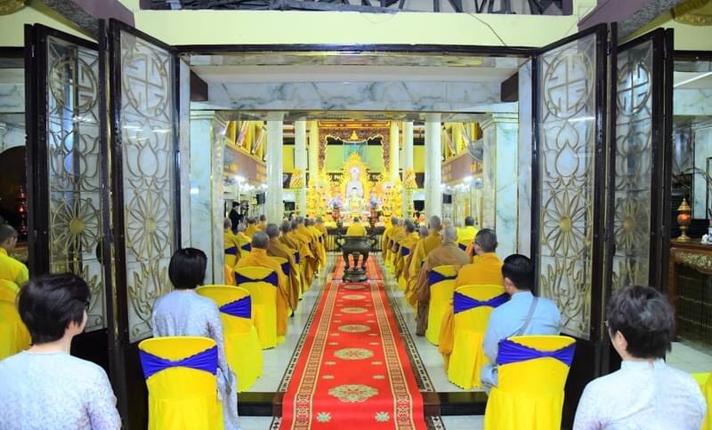 Quang cảnh buổi thăm, sách tấn tại trường hạ chùa Quảng Đức