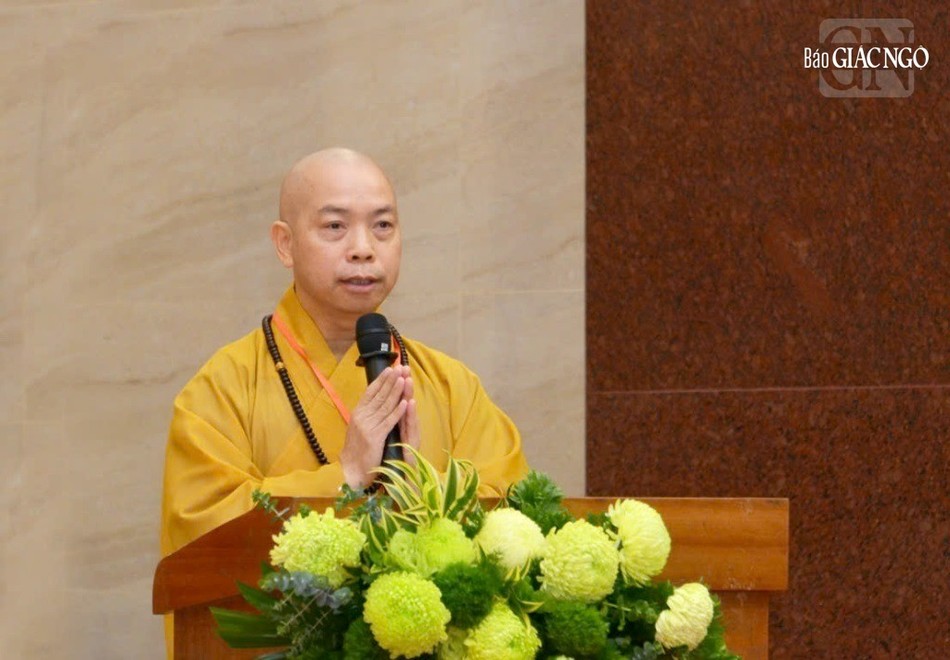 Thượng tọa Thích Quang Thạnh phát biểu khai mạc Thượng tọa Thích Quang Thạnh phát biểu khai mạc