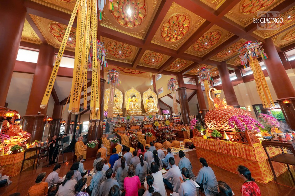 Đàn tràng được tổ chức tại chùa Thanh Tâm (Phật Cô Đơn)